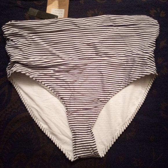 Bond-Eye Australia NipTuck Striped Bikini Set Sz 12 D/DD - Picture 6 of 14